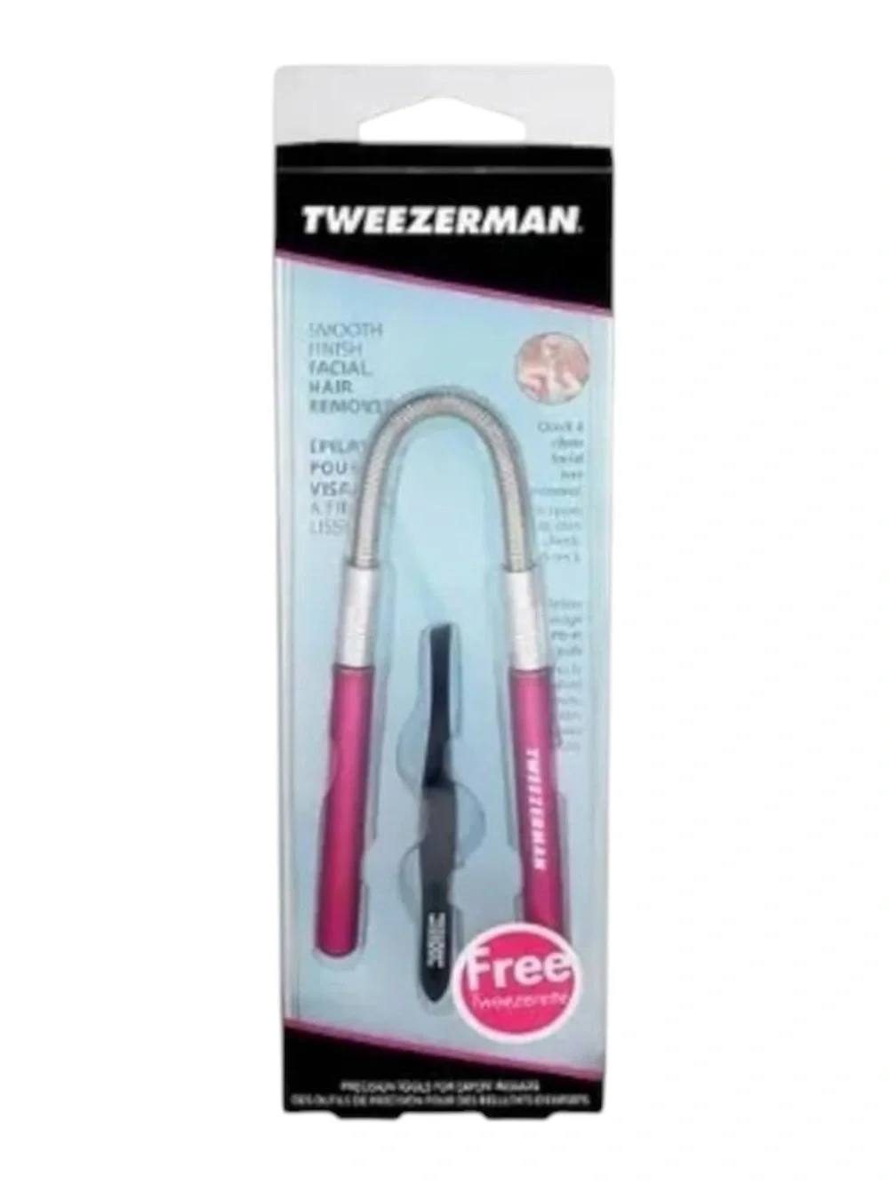 new Tweezerman ㋛ Smooth Finish Facial Hair Remover + Tweezerette ㋛ Hot Pink ㋛